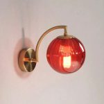 applique en verre éclat avec lumière LED