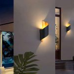 applique LED moderne pour chambre et terrasse
