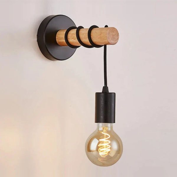applique murale design en bois scandinave Lumo