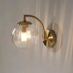 applique murale élégante en verre LED