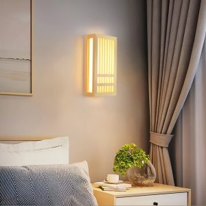 applique murale en bois japonaise