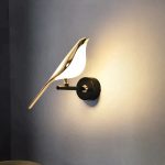 applique murale LED design oiseau scandinave