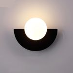 applique murale scandinave demi-cercle