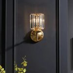 applique murale style cristal vintage de luxe pour salon