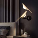 applique oiseau scandinave LED