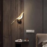 déco murale LED oiseau scandinave