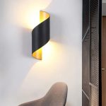 éclairage design applique spirale LED