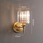 éclairage mural décoratif en cristal vintage