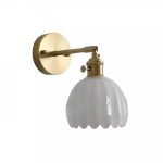 éclairage wall light design tulipe en verre