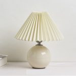 lampe céramique avec abat-jour rétro