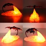 lampe de chevet dragon cracheur de feu pour kid