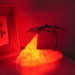 lampe de chevet enfant dragon cracheur de feu