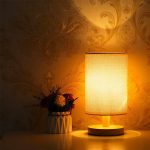 lampe de nuit bois naturel scandinave