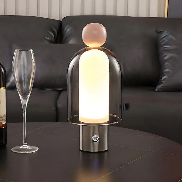 lampe de table LED pour salon rechargeable et dimmable