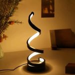 lampe design en spirale pour bureau