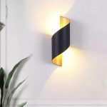lampe murale LED spirale pour décoration intérieure