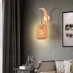 luminaire en rotin design bohème