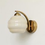 luminaire vintage en verre pour mur