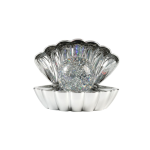 lampe coquillage argentée Coki