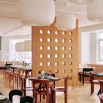 lampe-rotin paper shade donut blanc