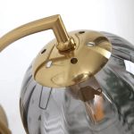 applique moderne en verre LED éclat