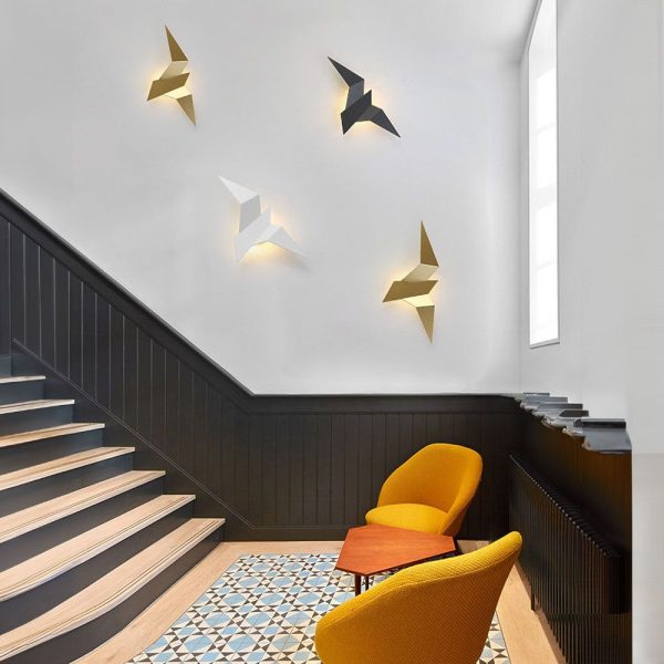 applique murale design pour intérieur oiseau