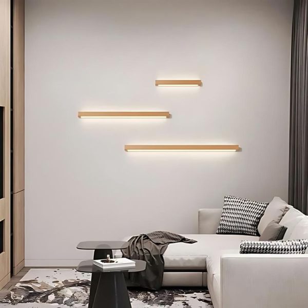 applique murale design style bois pour intérieur