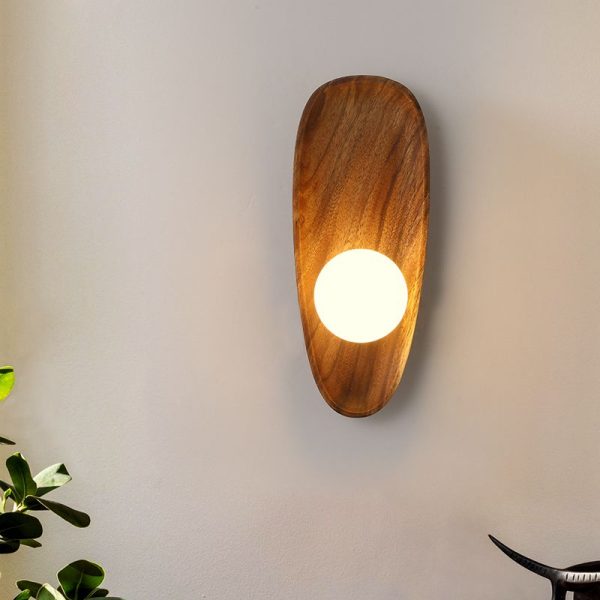 applique murale en bois naturel design