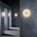 applique murale en verre effet vague