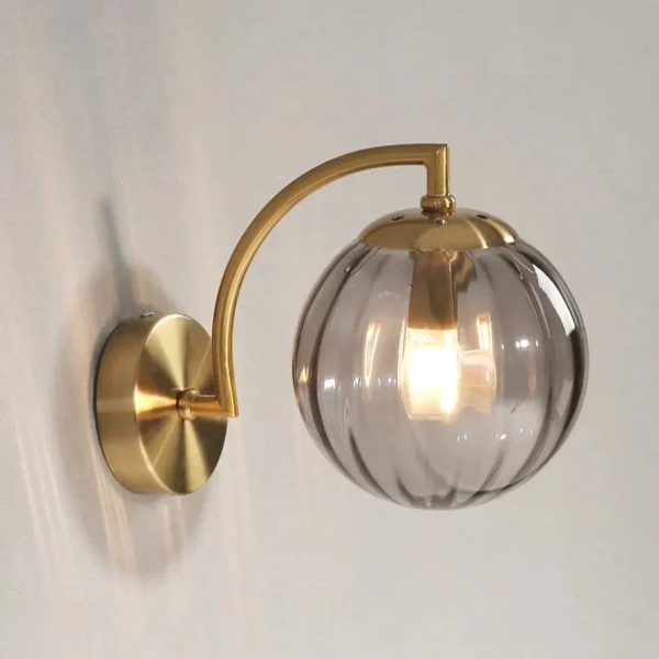 applique murale LED luxe en verre éclat