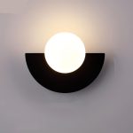 applique murale scandinave demi-cercle
