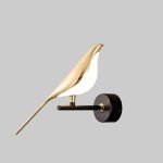 éclairage décoratif murale oiseau