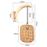 éclairage intérieur rotin design