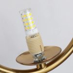 lampe boules métalliques dorées murales