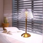 lampe cristal élégante et rechargeable
