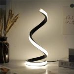 lampe de bureau LED design en spirale