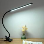 lampe de chevet à pince noire
