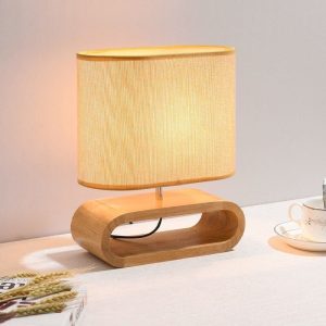 lampe de chevet bois nordique