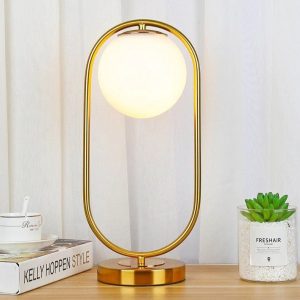 lampe de chevet design boule lune