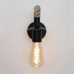 lampe de chevet design industriel en corde