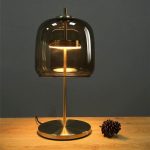 lampe de chevet en verre design