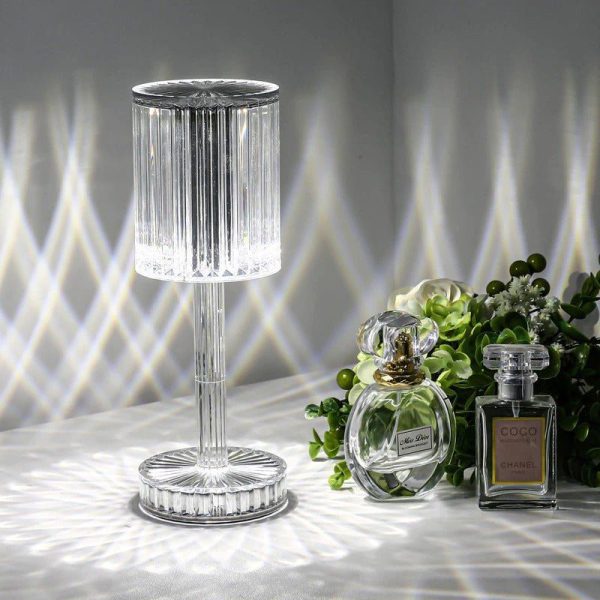 lampe de chevet LED diamant ronde