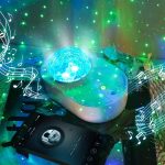 lampe de chevet LED galaxie