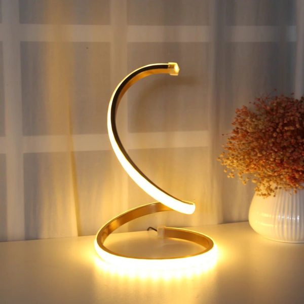 lampe de chevet LED spirale