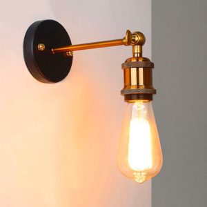 lampe de chevet murale industrielle Edison