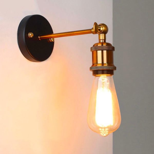 lampe de chevet murale industrielle Edison