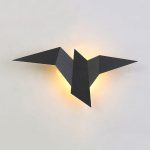 lampe de chevet murale oiseaux métal