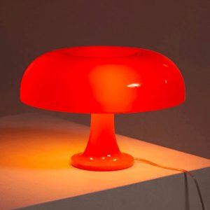lampe de chevet vintage en forme de champignon