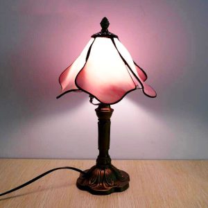 lampe de chevet vintage tiffany rose