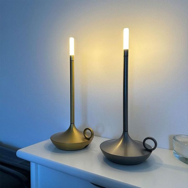 lampe de table bougie sans fil vintage